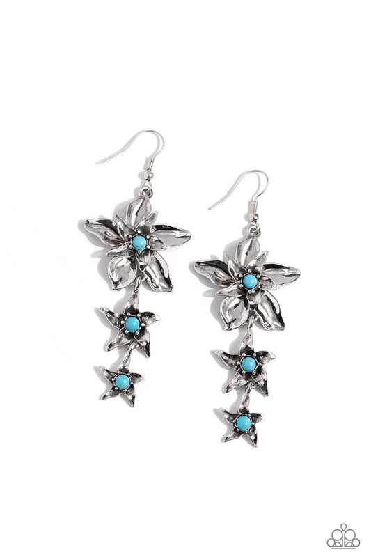 Tapered Tiers – Blue | Paparazzi Earrings