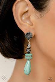 Desert Fever – Blue | Paparazzi Earrings