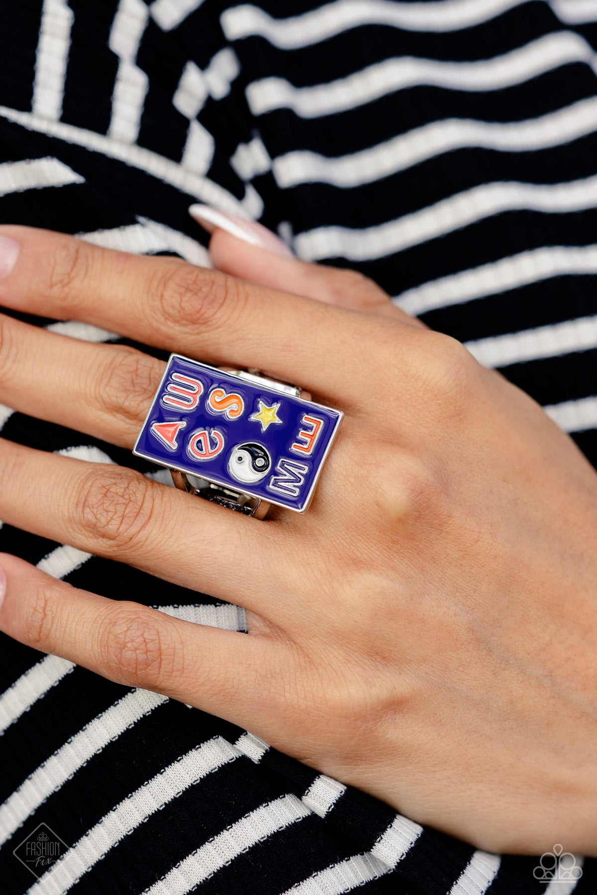 Compelling Collision – Blue | Paparazzi Ring