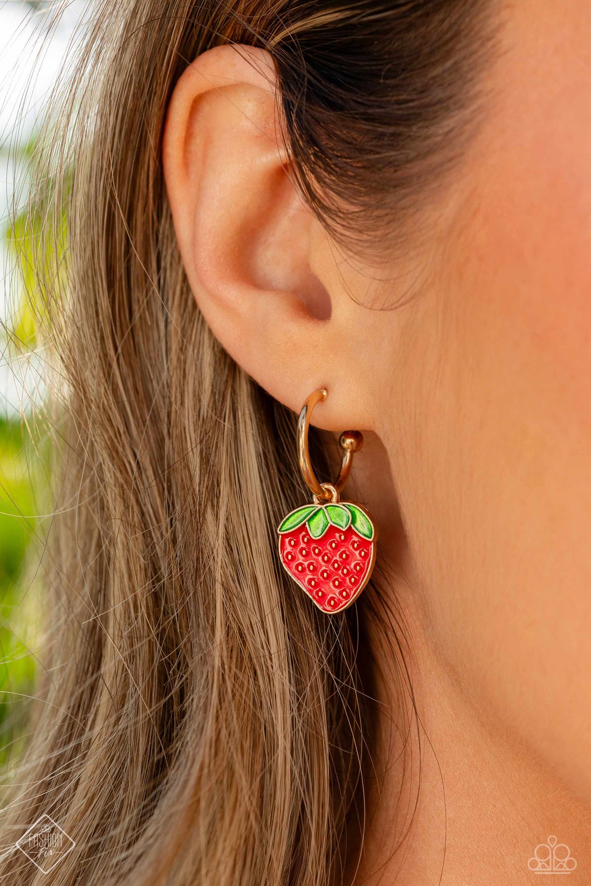 Fashionable Fruit – Gold | Paparazzi Earrings