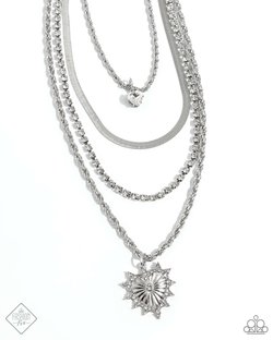 Excessive Embellishment – Silver | Paparazzi Necklace