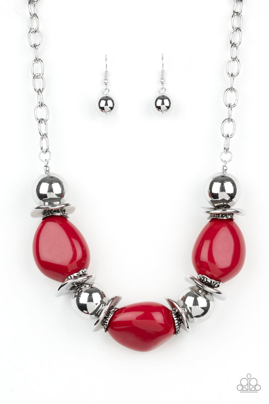Vivid Vibes – Red | Paparazzi Necklace