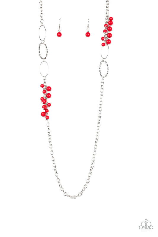 Flirty Foxtrot – Red | Paparazzi Necklace