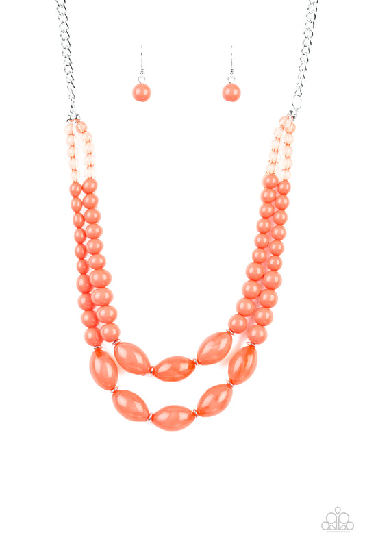 Sundae Shoppe – Orange | Paparazzi Necklace
