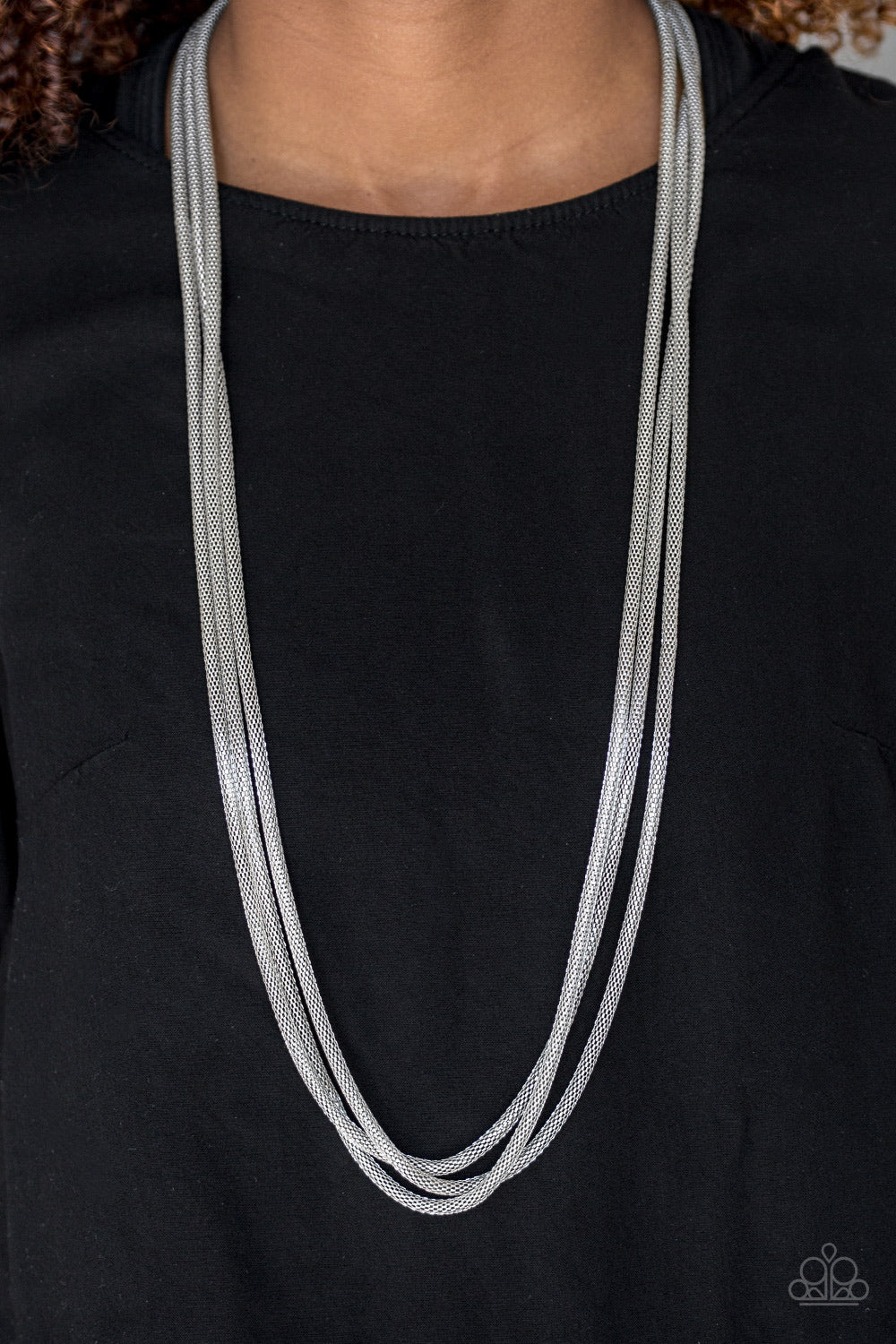 Street Sweep – Silver | Paparazzi Necklace