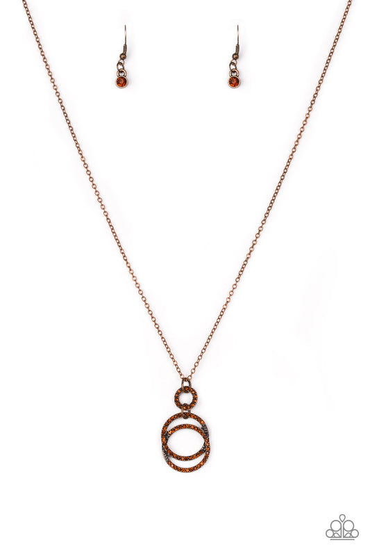Timeless Trio – Copper | Paparazzi Necklace