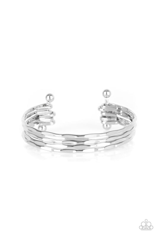 Street Refinement Cuff – Silver | Paparazzi Bracelet