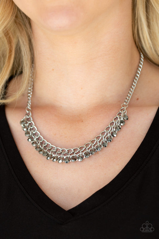Glow and Grind – Silver | Paparazzi Necklace