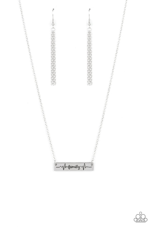 Living The Mom Life – Silver | Paparazzi Necklace