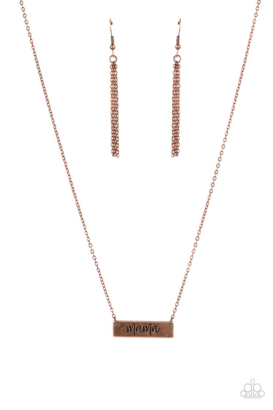 Blessed Mama – Copper | Paparazzi Necklace