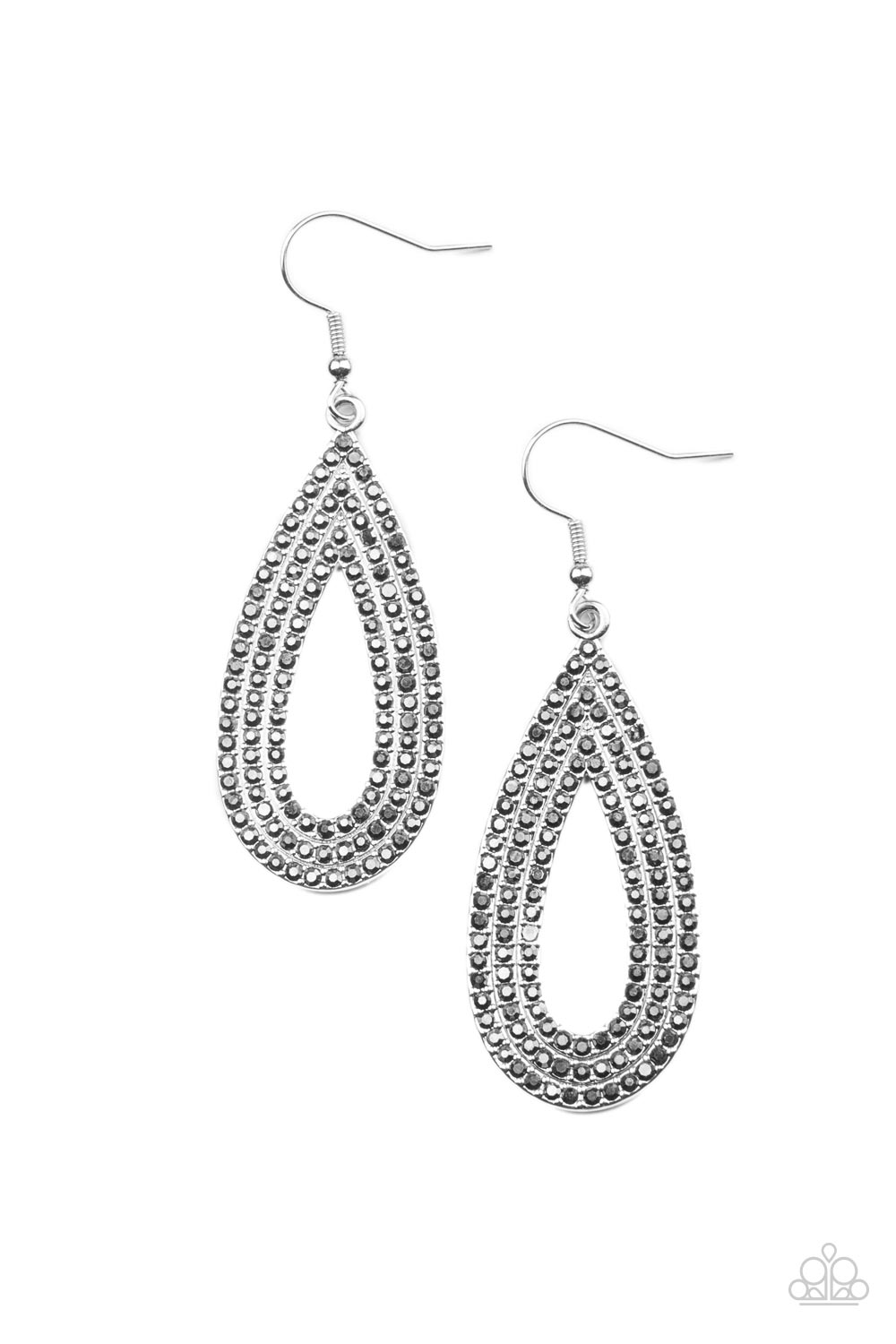 Exquisite Exaggeration – Silver | Paparazzi Earrings
