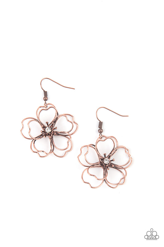 Petal Power - – Copper | Paparazzi Earrings