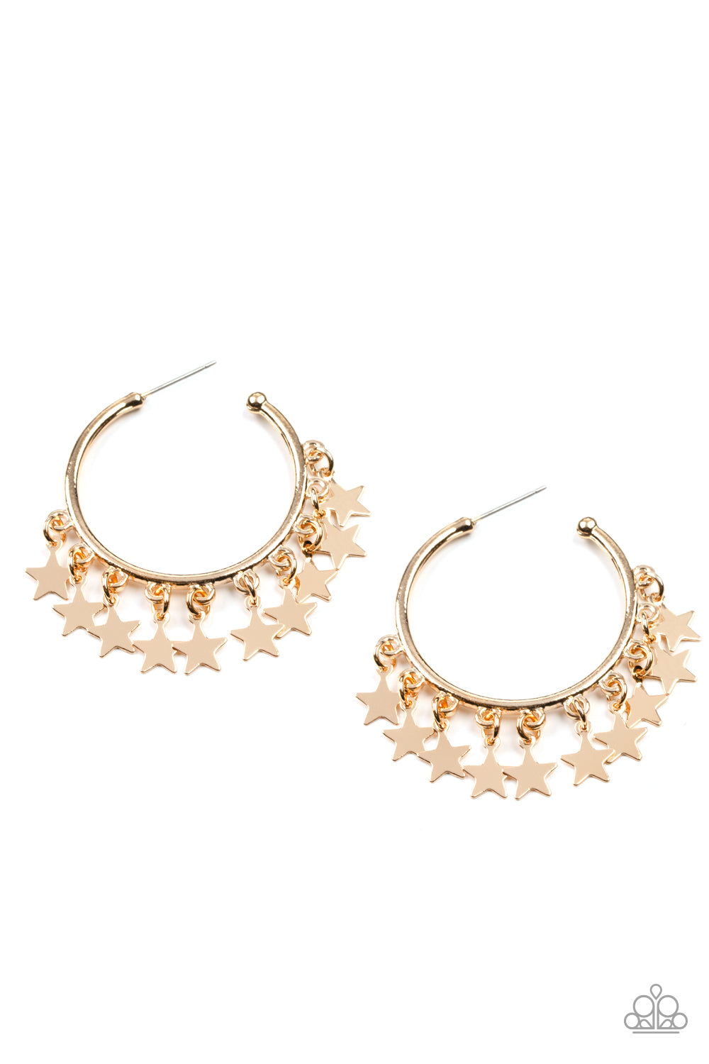Happy Independence Day – Gold | Paparazzi Earrings