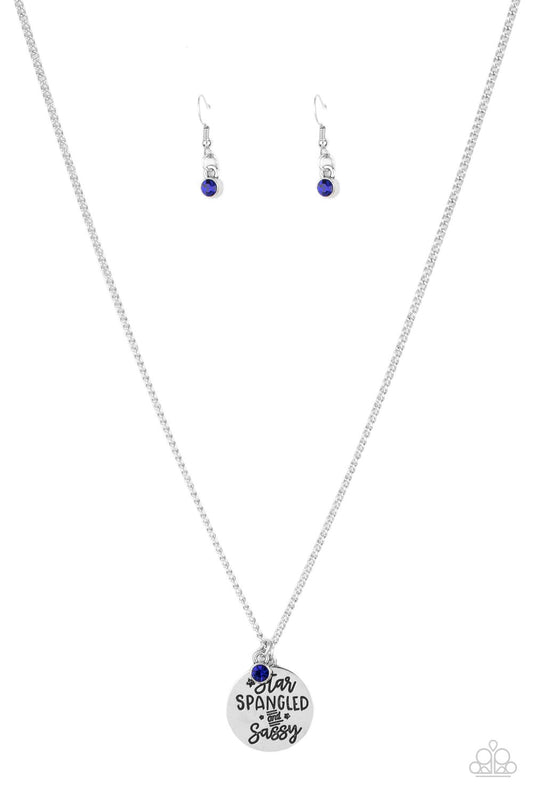 Star-Spangled Sass -Blue – Blue | Paparazzi Necklace