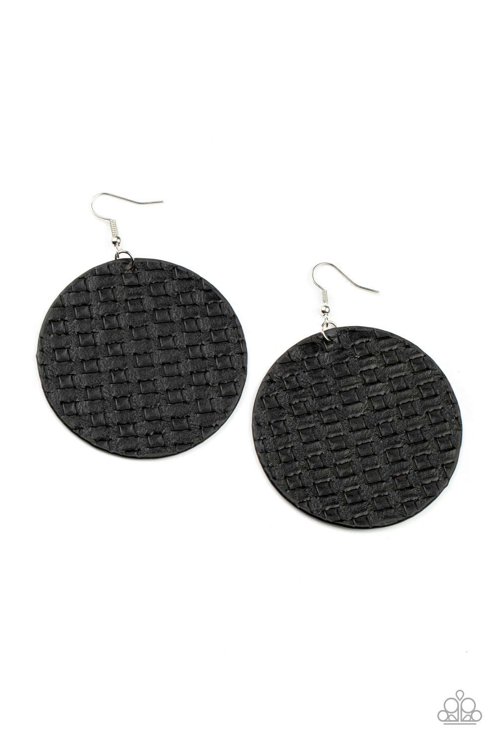 WEAVE Me Out Of It – Black | Paparazzi Earrings