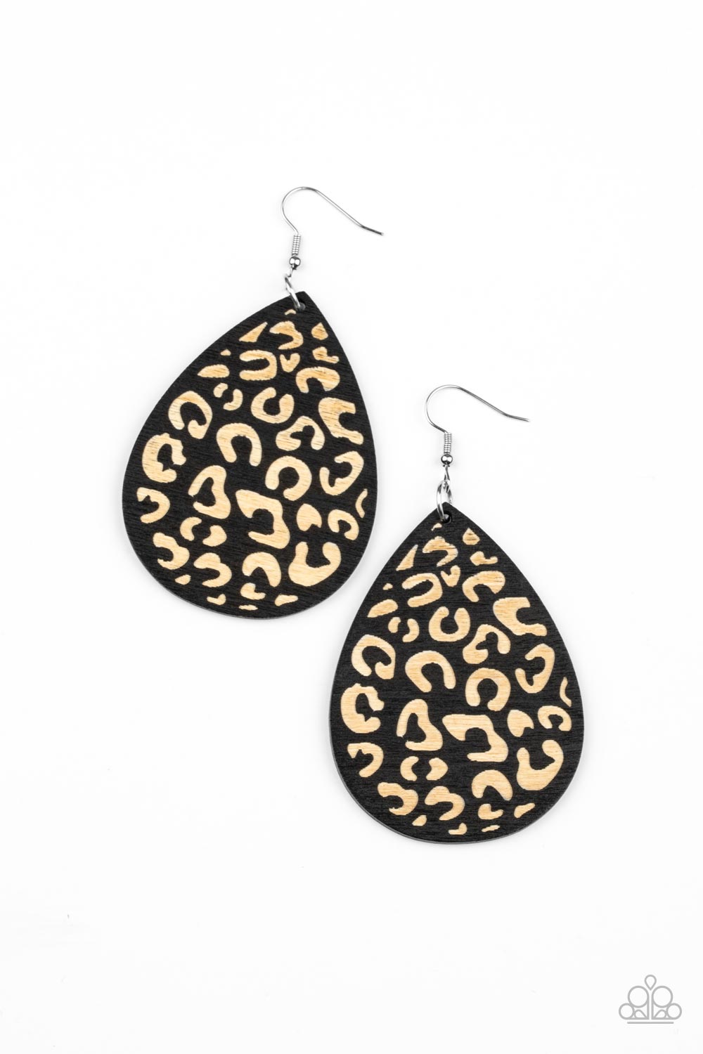 Suburban Jungle – Black | Paparazzi Earrings