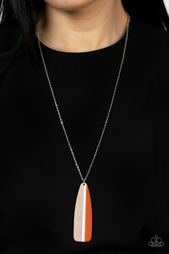 Grab a Paddle – Orange | Paparazzi Necklace