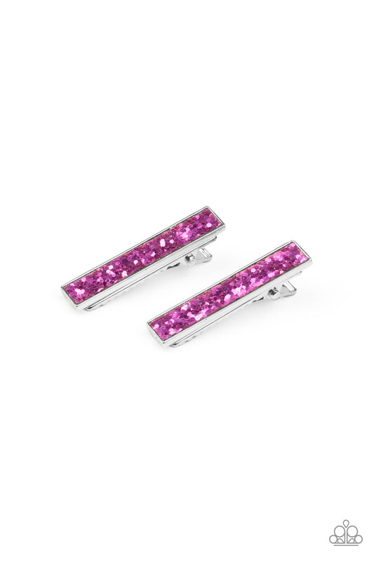 For All The World To SEQUIN – Pink | Paparazzi Hair Clips