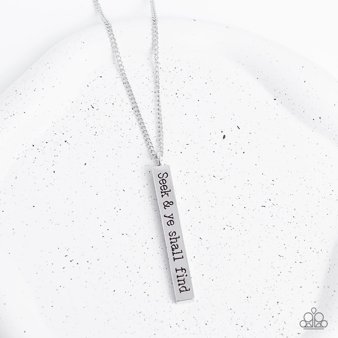 Matt 7:7 – Silver | Paparazzi Necklace
