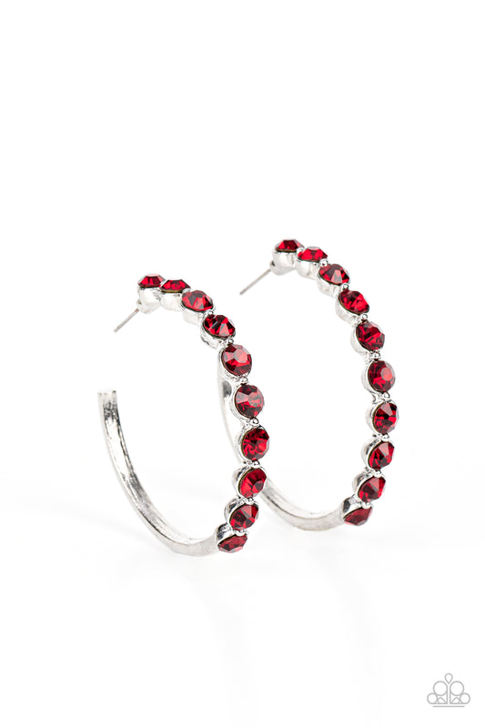 Photo Finish -Red – Red | Paparazzi Earrings