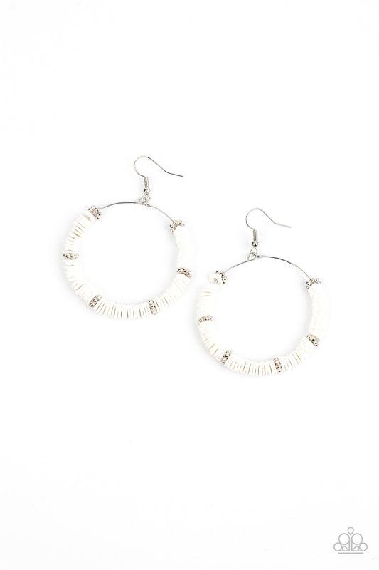 Loudly Layered – White | Paparazzi Earrings