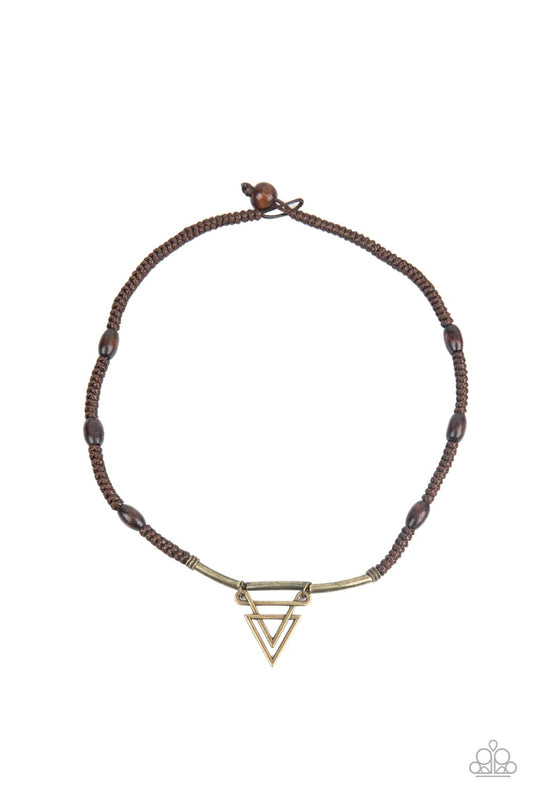 Arrowed Admiral – Brass | Paparazzi Necklace
