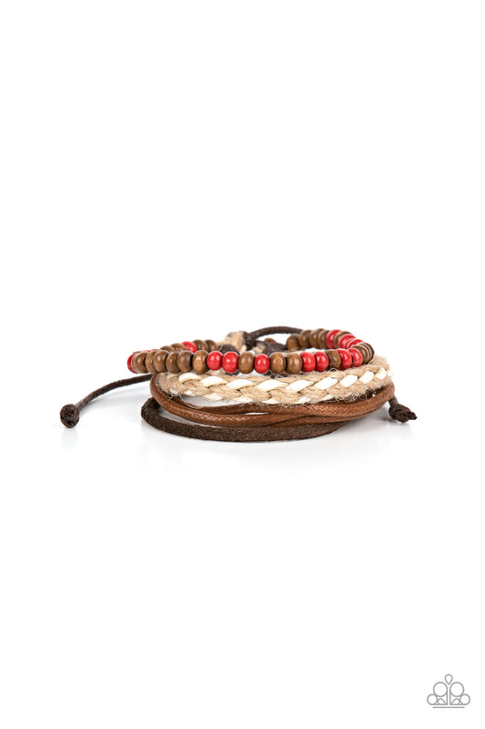 Woodsy Wayfarer – Red | Paparazzi Bracelet