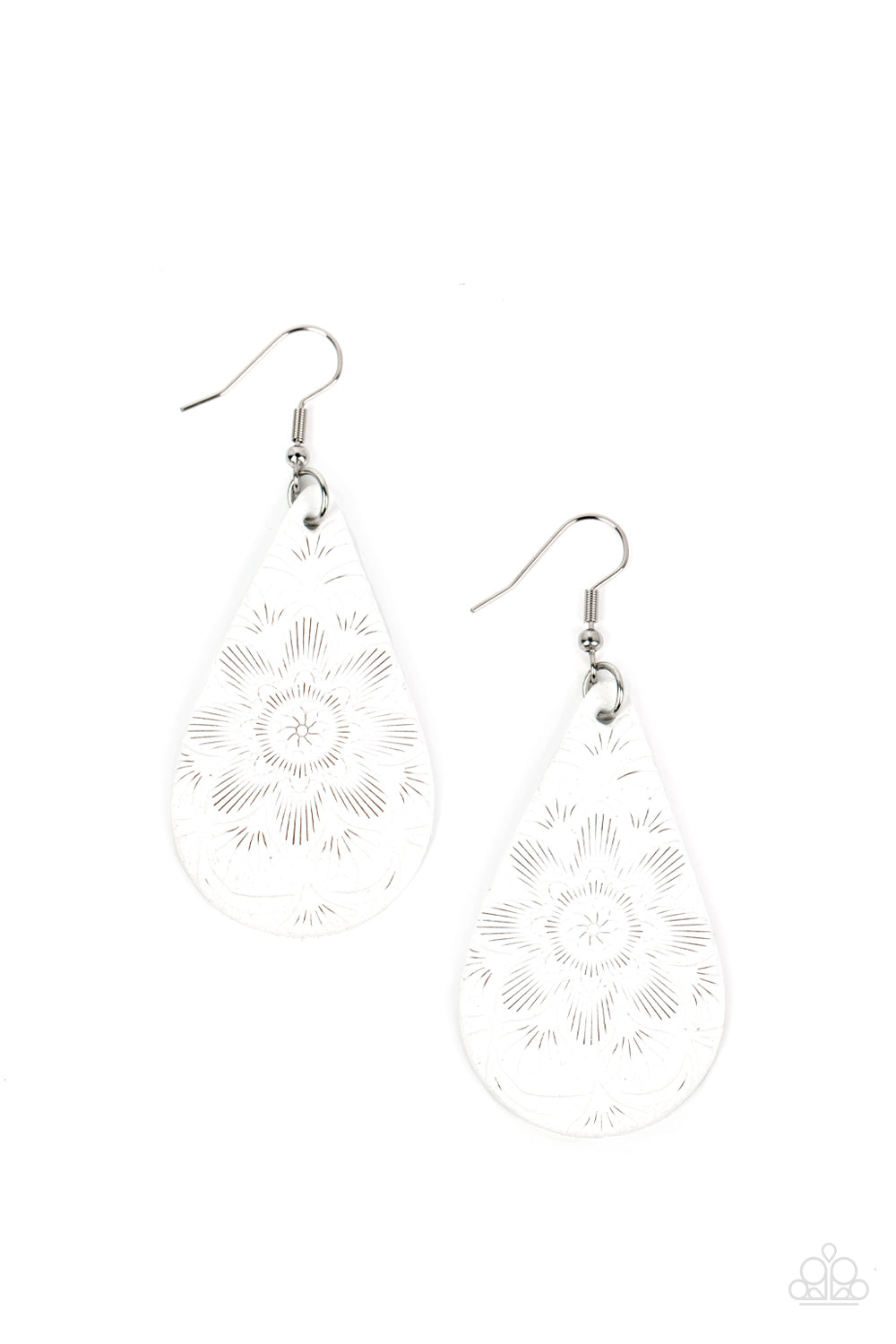 Subtropical Seasons – White | Paparazzi Earrings