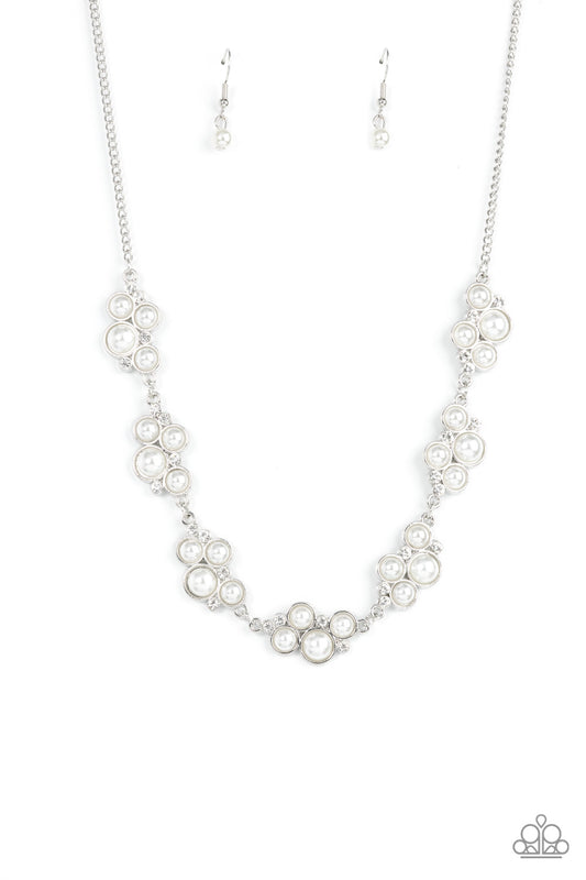 GRACE to the Top – White | Paparazzi Necklace