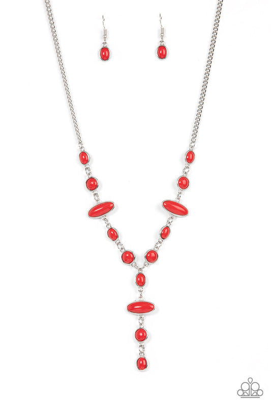 Authentically Adventurous – Red | Paparazzi Necklace
