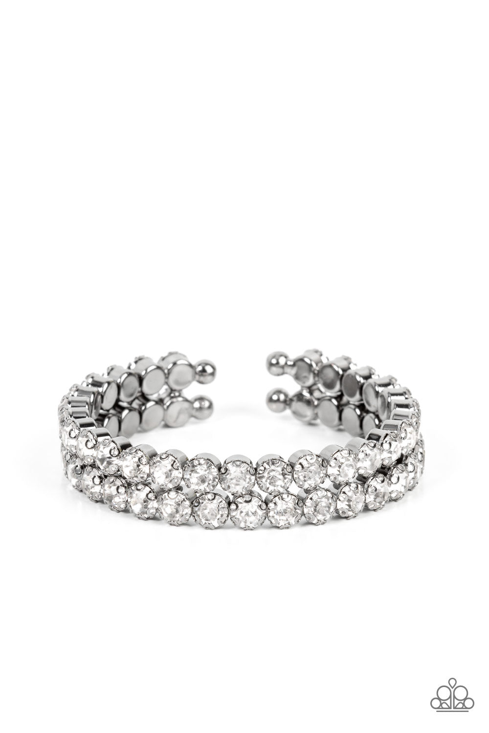 Megawatt Majesty Cuff – Black | Paparazzi Bracelet
