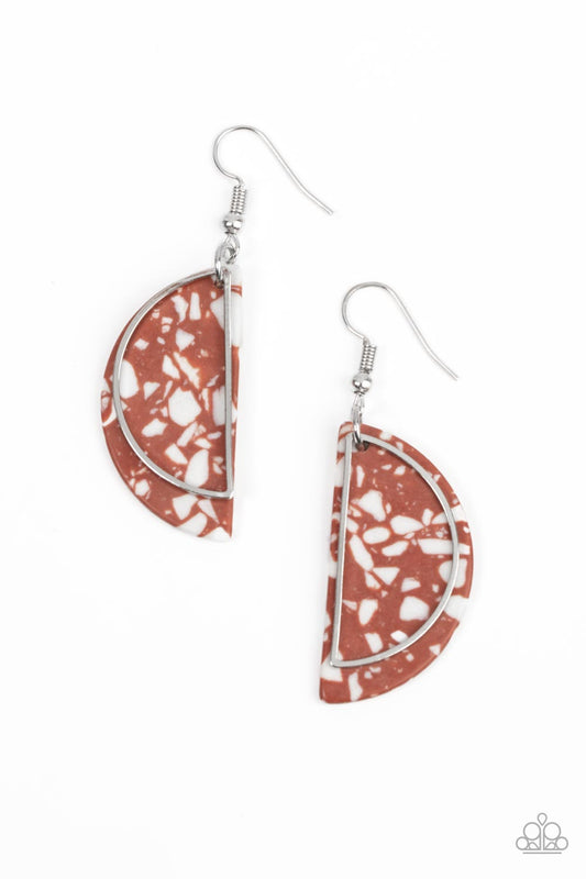 Flashdance Fashionista – Brown | Paparazzi Earrings
