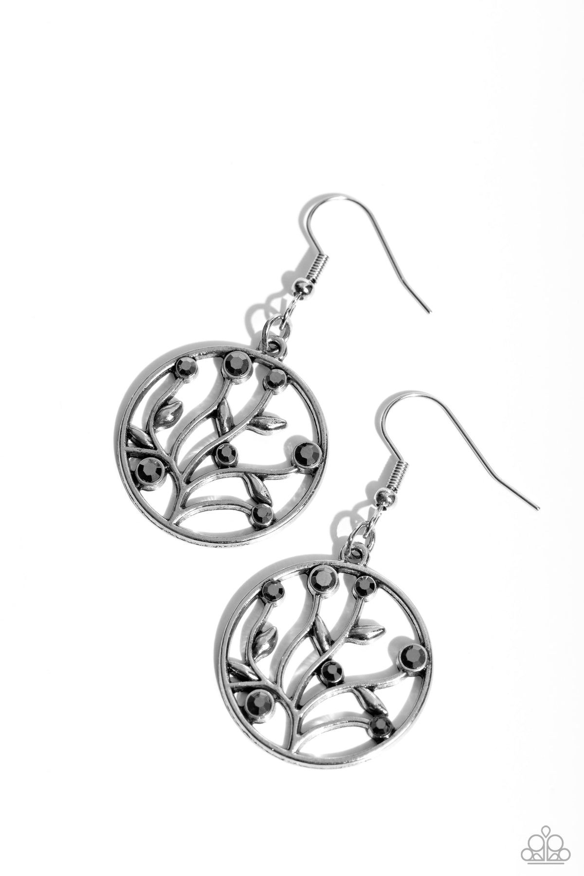 Bedazzlingly Branching – Silver | Paparazzi Earrings