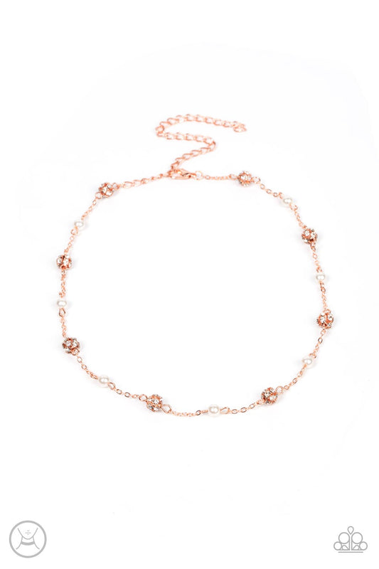 Rumored Romance Choker – Copper | Paparazzi Necklace