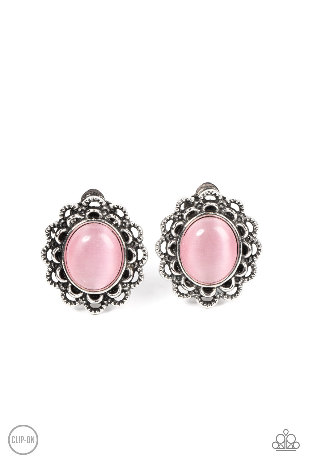 Garden Gazebo Clip on – Pink | Paparazzi Earrings