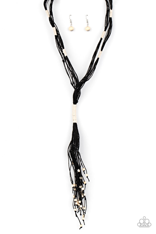 Whimsically Whipped – Black | Paparazzi Necklace