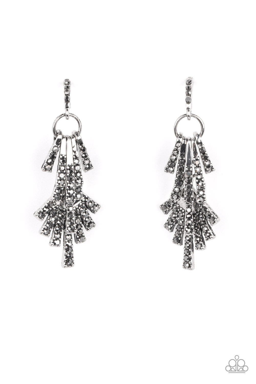 Fan of Glam – Silver | Paparazzi Earrings