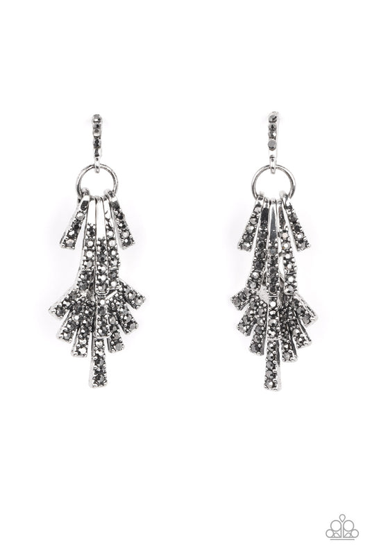 Fan of Glam – Silver | Paparazzi Earrings