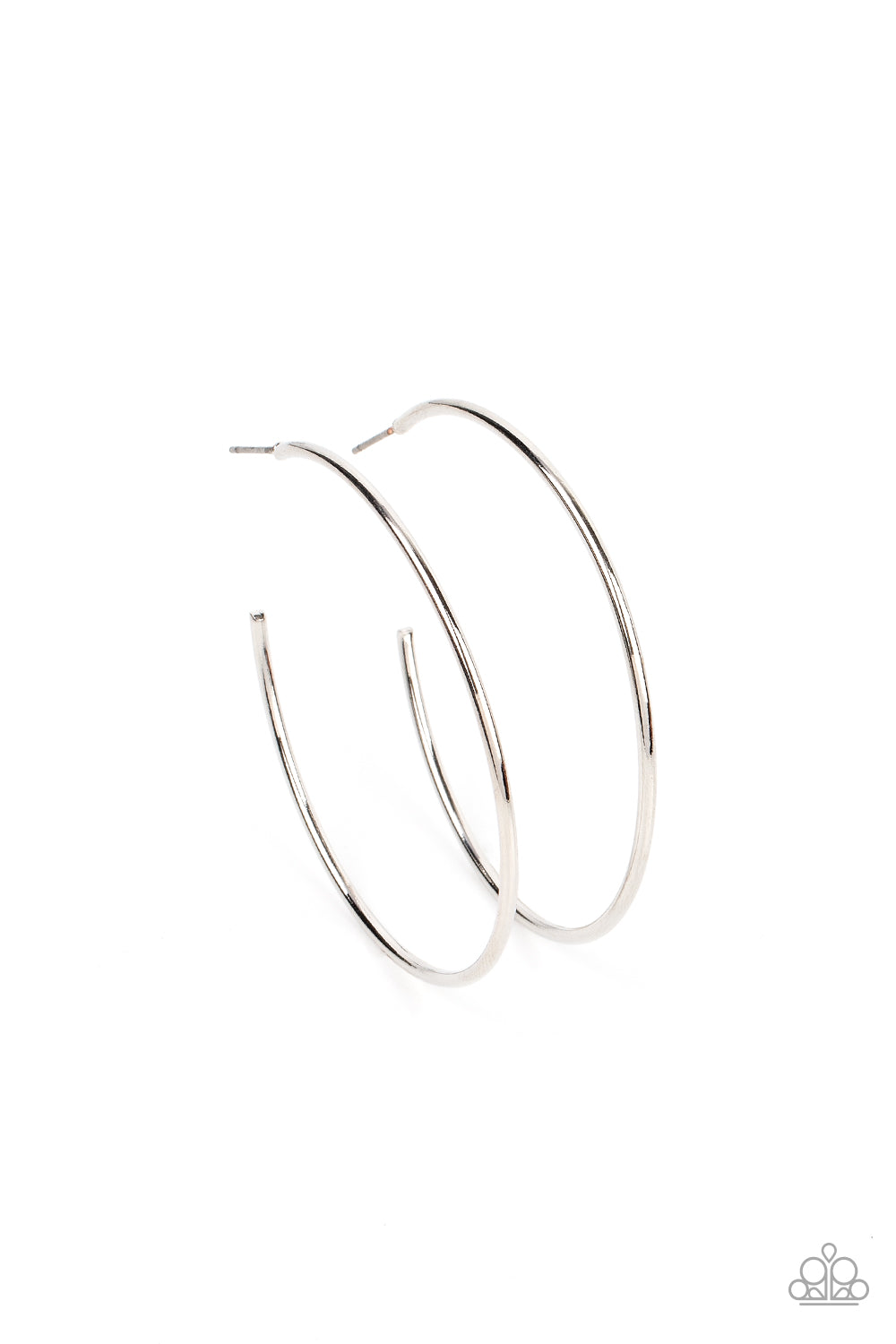 Can I Get a HOOP HOOP – Silver | Paparazzi Earrings