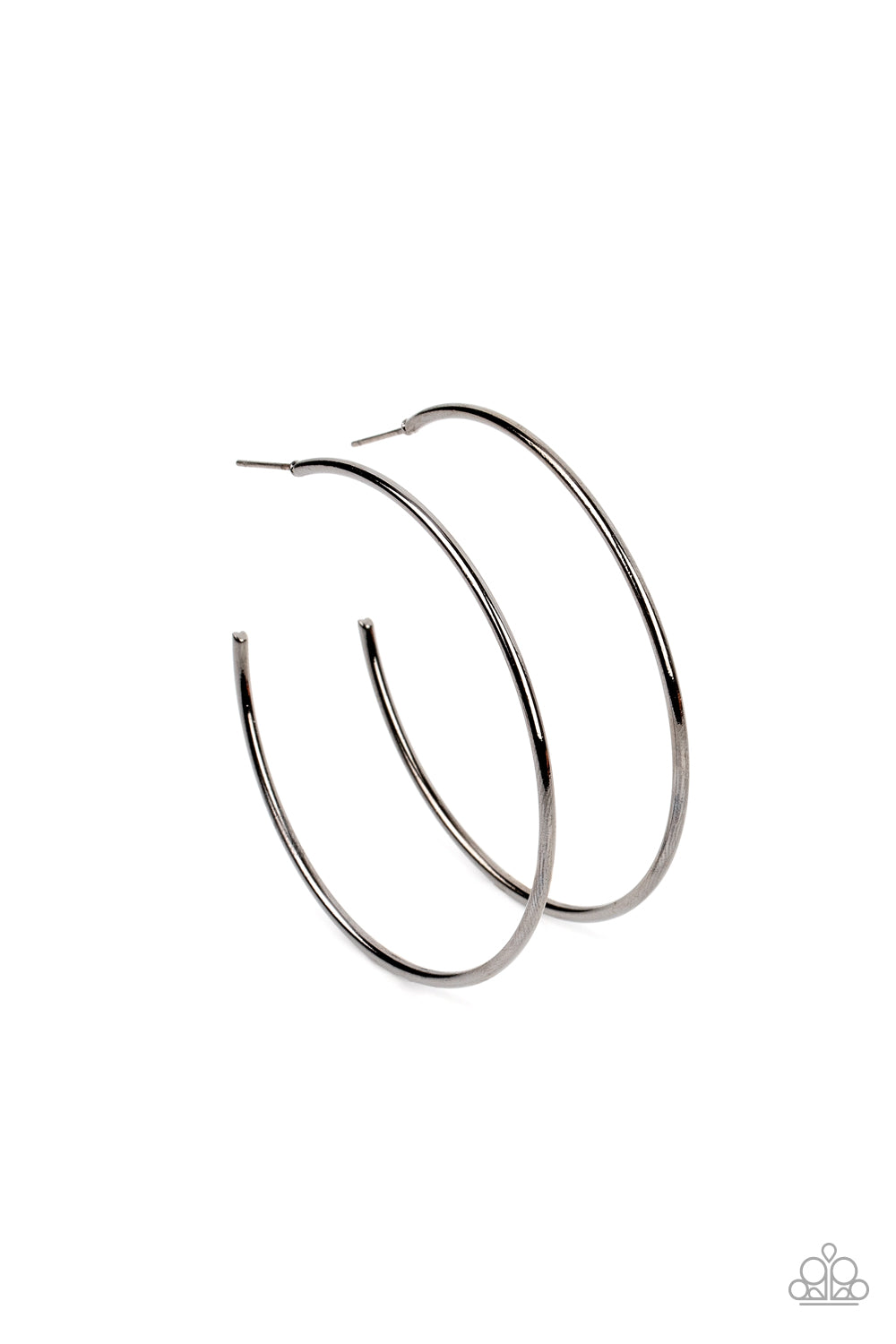 Can I Get a HOOP HOOP – Black | Paparazzi Earrings