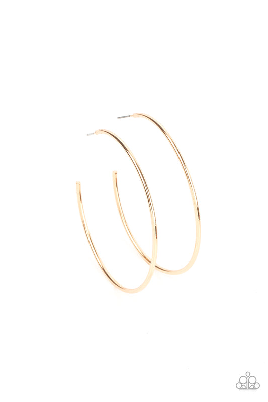 Can I Get a HOOP HOOP – Gold | Paparazzi Earrings