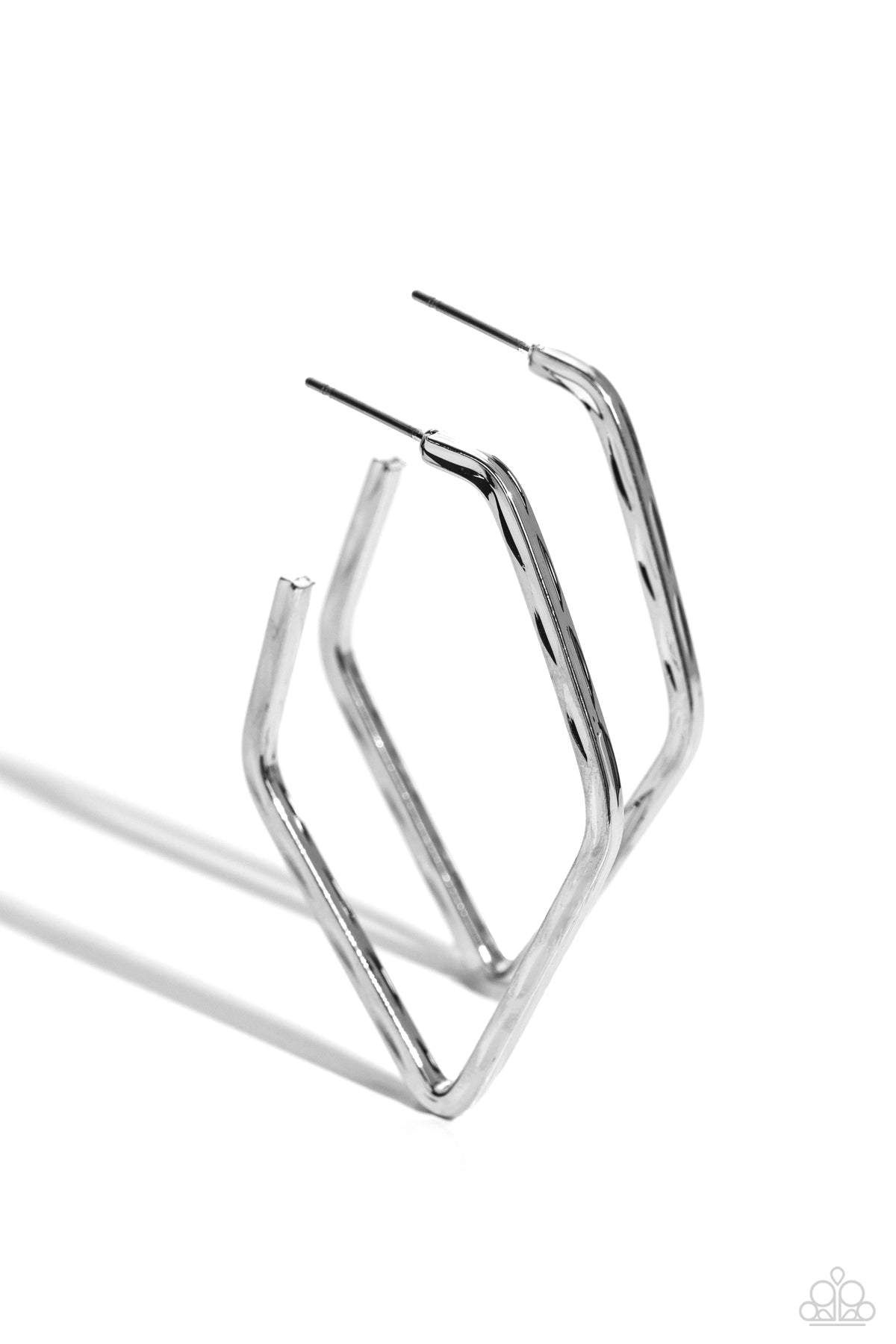 Winning Edge – Silver | Paparazzi Earrings