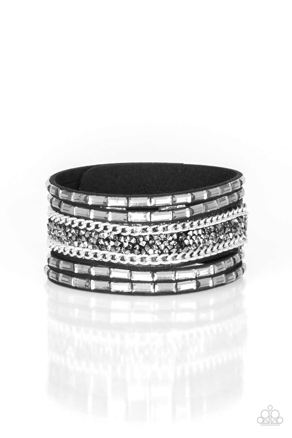 Less Bitter, More Glitter! – Black | Paparazzi Bracelet