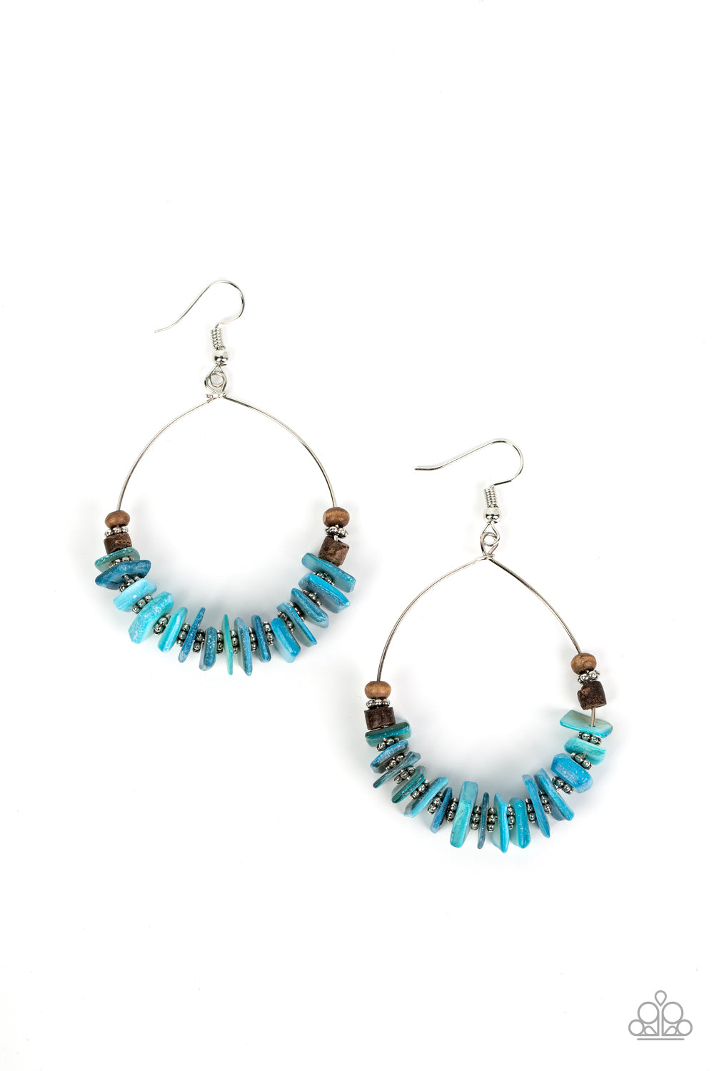 Hawaiian Kiss – Blue | Paparazzi Earrings