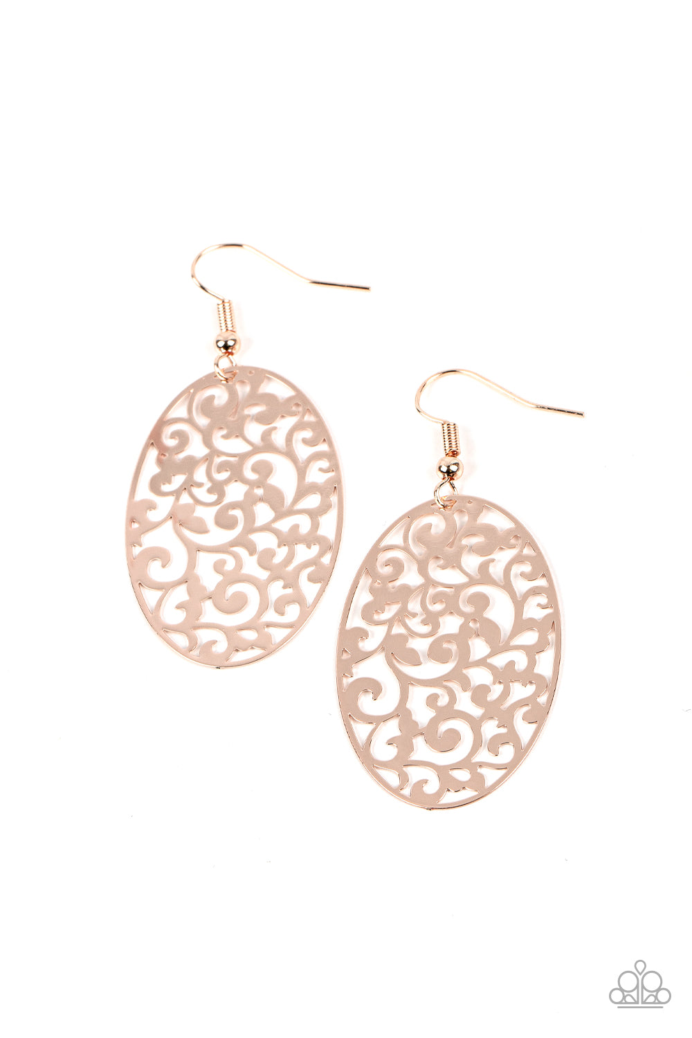Secret Orchards -Gold – Gold | Paparazzi Earrings