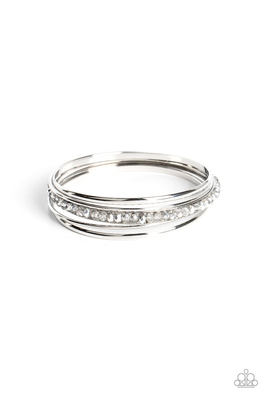 Prismatic Pizazz – Silver | Paparazzi Bracelet