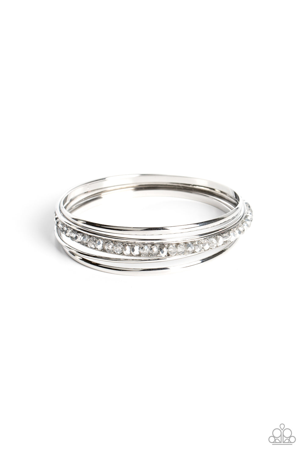 Prismatic Pizazz – Silver | Paparazzi Bracelet