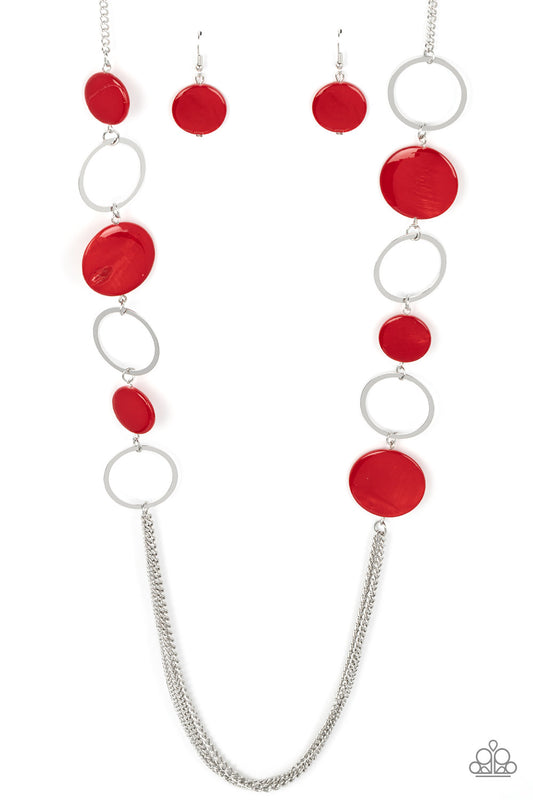 Beach Hub – Red | Paparazzi Necklace