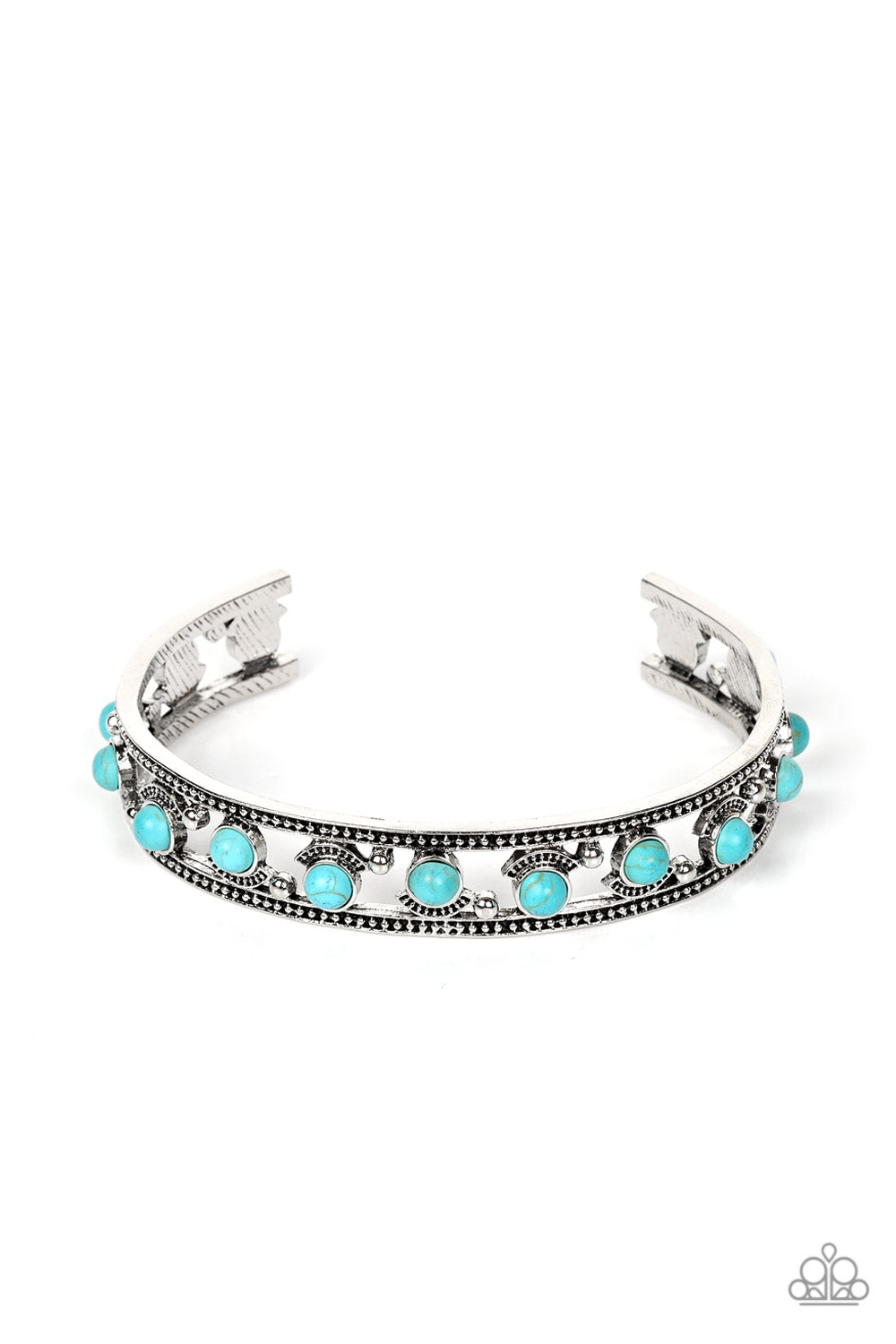 Badlands Bliss Cuff – Blue | Paparazzi Bracelet
