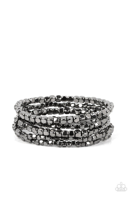 Right on CUBE – Black | Paparazzi Bracelet